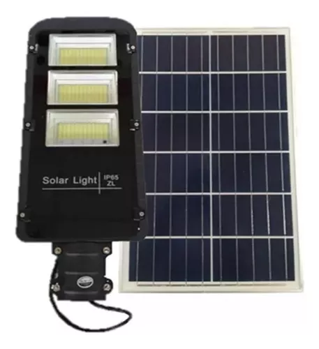 LÁMPARA LED DE POSTE 180W CON PANEL SOLAR