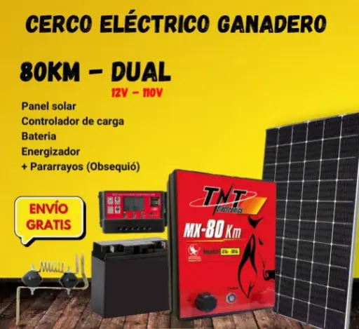 Kit Dual 80Km Panel Solar