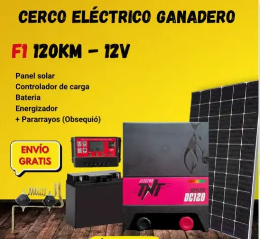 Kit 12V 120Km Panel Solar
