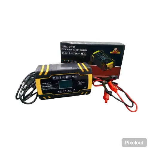 Cargador Inteligente Batería 12v 24v 8a Carro Moto Agm Gel