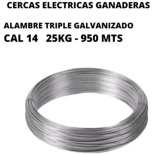 Alambre Triple Galvanizado Cal 14