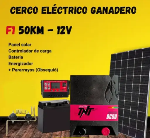 Kit 12V 50Km Panel Solar