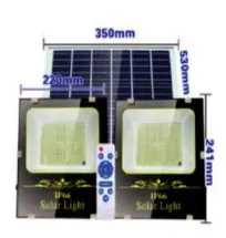 REFLECTORES SOLARES CON PANEL Modelo: REFLEC02 200W DOBLE