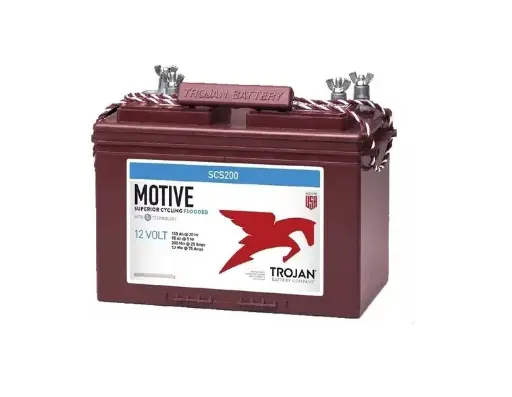 BATERIA12V-115AH @ 20Hr MARCA TROJAN WET ACIDO PLOMO  MODELO SCS200 Ciclo profundo, EEUU