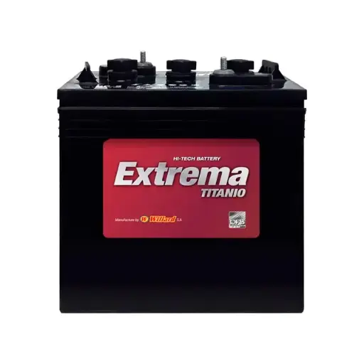 BATERIA 6V-190AH @ 20Hr MARCA EXTREMA TITANIO WET ACIDO PLOMO  MODELO GC2-190 Ciclo profundo, COLOMBIA.