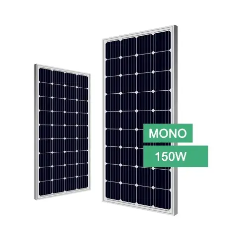 Panel monocristalino 150W Mono Vmp 22.4V Dimensiones 990*768*30mm Without cable and MC4 Brand Amosolar