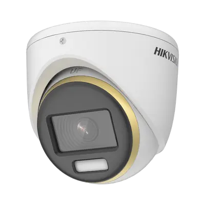 CÁMARA DOMO TURBO HD 2 MP / 2.8MM / 1080P / COLORVU / IMAGEN A COLOR 24/7 / METAL / LUZ BLANCA 20 MTS / EXTERIOR IP67 / TVI-AHD-CVI-CVBS / 130DB WDR / 3D 