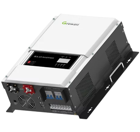 Inversor hibrido Growatt SPF6000TDVM
6000W, Onda sinusoidal pura, 120/240 V, 60 Hz, corriente MPPT 80 A
Voc 245 V, PV máximo 5000 W