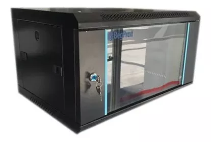 GABINETE RACK CERRADO 6U 600 X 350 X 450 MM 