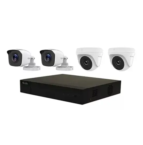 Kit DVR-204Q-K1 4 Canales 1080P + 2 Cámaras DOMO THC-T120 3.6mm + 2 Cámaras BULLET THC-B120-M 3.6mm Turbo HD 2MP + Fuente De 12v + Cables + 1 HDD 1TB