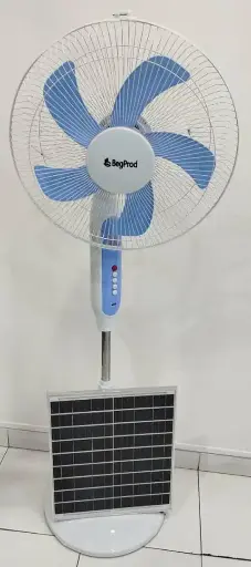 Ventilador recargable con panel solar