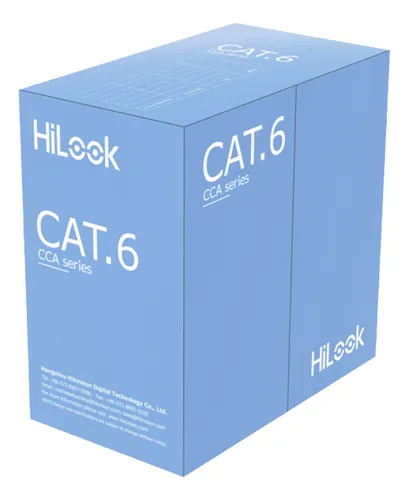 CABLE UTP CAT 6 / 305 MTS / BOBINA / 24 AWG / CCA (COBRE CON ALUMINIO) / PVC (CM) / USO INTERIOR / BLANCO